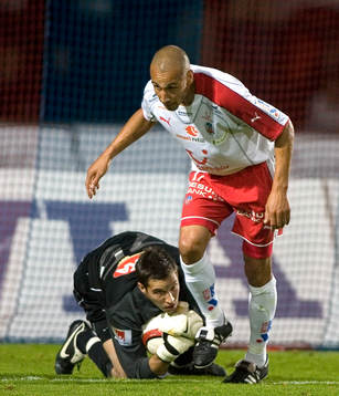 Fotboll. Allsvenskan. Öster - Helsingborg. Henrik Larsson,