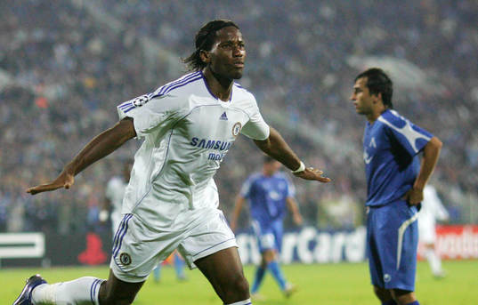  Didier Drogba, Chelsea, jubel, glädje