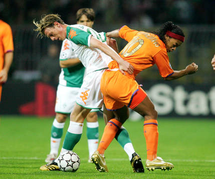 Tim Borowski, Werder Bremen och Ronaldinho, Barcelona