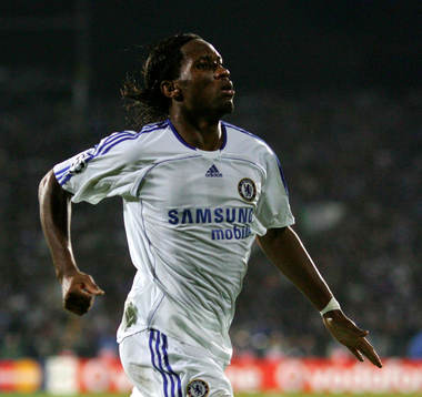  Didier Drogba, Chelsea, jubel, glädje