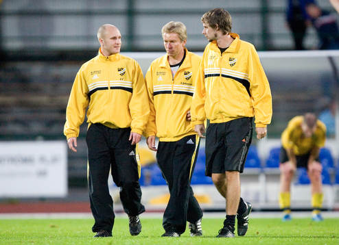 Tränartrion Jonas Larsson, Benny Johansson och Daniel