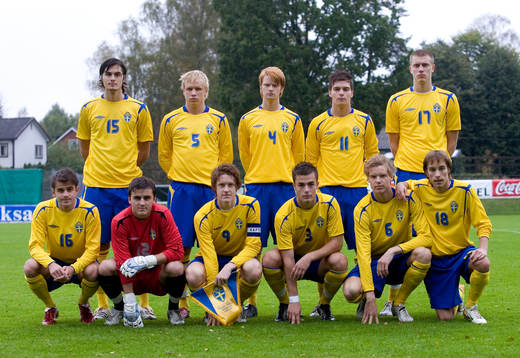 Lagbild, startelva. Bakre raden frv; Denni Avdic, Jonathan