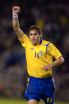 Johan Elmander, Sverige, jubel
