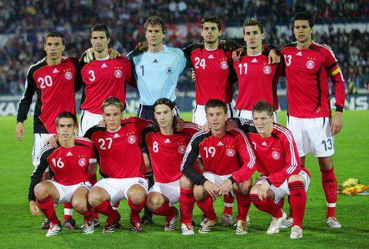 Fotboll, EM-kval, Slovakien - Tyskland, lag, lagbild,