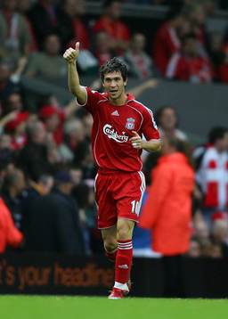  Luis Garcia, Liverpool (Jubel).