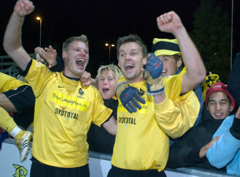 Jens Nordström, Bunkeflo gratuleras av sina fans