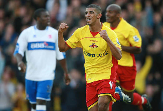  Hameur Bouazza, Watford, jubel. 