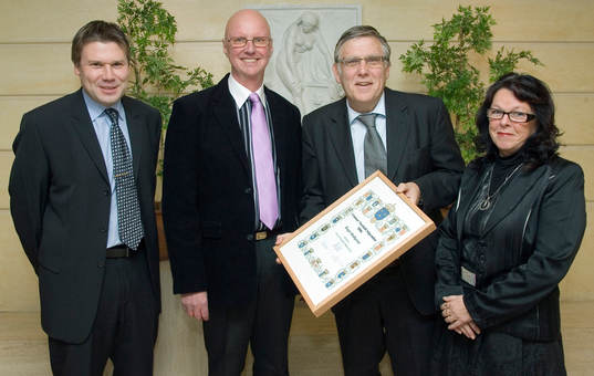  Stefan Nordahl, Roger Hallqvist, Valbo FF, Thomas Nordahl och Ann-Marie Hallqvist.       