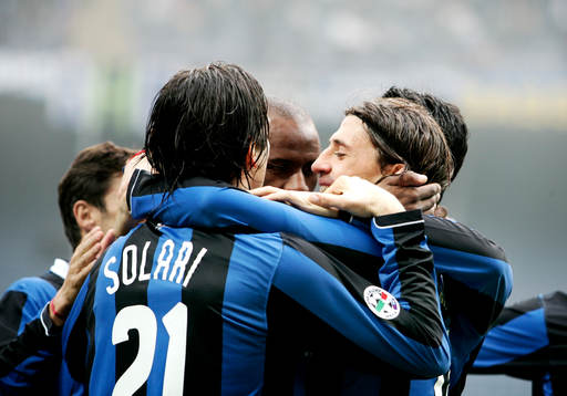 Fotboll, Italiensk Liga, Serie A, Hernan Crespo, Inter jubel