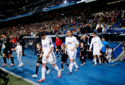 Raul och Sergio Ramos, Madrid, spelarentré på Santiago