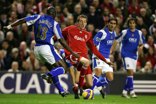 Peter Crouch, Liverpool och Sol Campbell, Portsmouth
