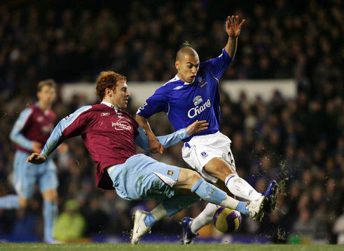 James Vaughan, Everton och  James Collins, West Ham.
