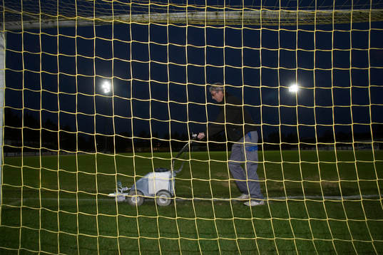 Österås idrottsplats i Hässleholm, arena. Nät,