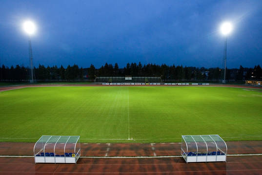Fotboll, Österås idrottsplats i Hässleholm, som blir