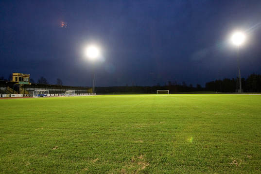 Fotboll, Österås idrottsplats i Hässleholm, som blir