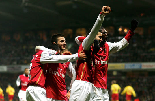 Robin Van Persie, Theo Walcott, Cesc Fabregas och Emmanuel