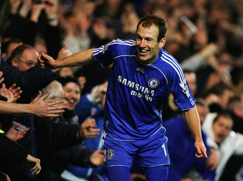  Arjen Robben, Chelsea, jubel.