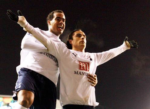 Dimitar Berbatov, Tottenham, jubel med  Tom Huddlestone