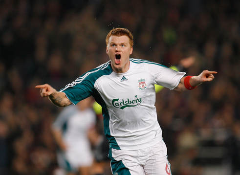  John Arne Riise, Liverpool, jubel.