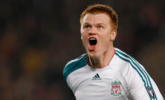  John Arne Riise, Liverpool, jubel.