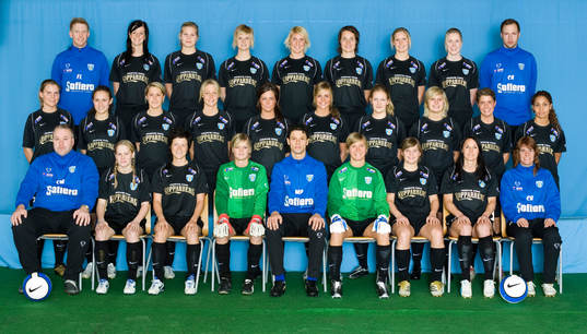 Bakre raden från vänster, Fredrik Larsson, sjukgymnast,