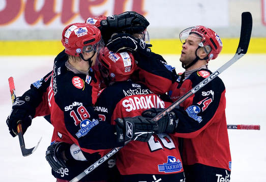 Linus Videll, Olegs Sorokins och Robert Carlsson,