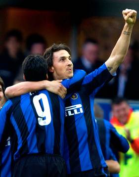  Zlatan Ibrahimovic, Inter, jubel.