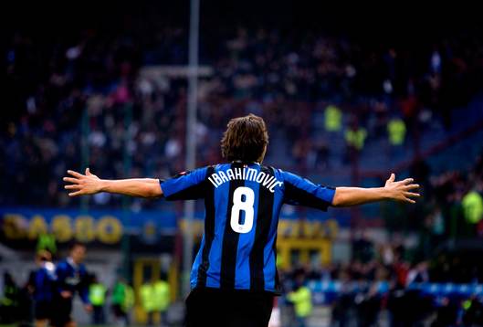   Zlatan Ibrahimovic, Inter, jubel.