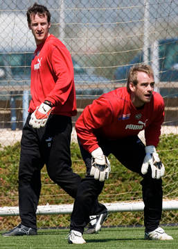  Richard Richardsson och Peter Westman, målvakt.