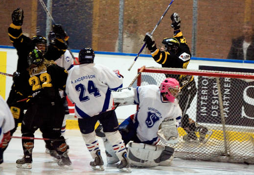Maria Rooth, AIK matcvhinnare när AIK tog SM-guld. Jubel