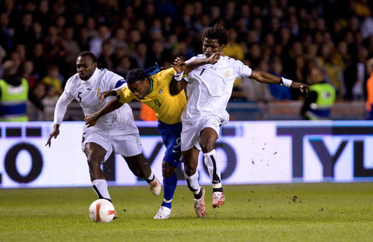 Vagner Love, Brasilien, John Mensah och Sammy Adjei, Ghana