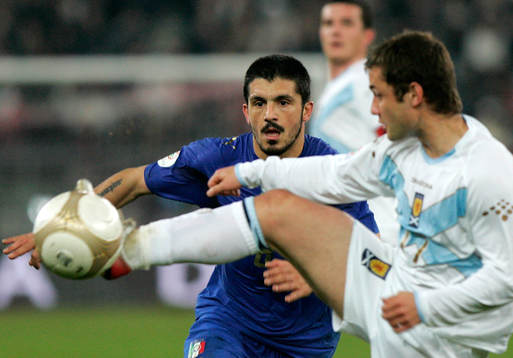  Gennaro Gattuso, Italien och Shaun Maloney, Skottland.