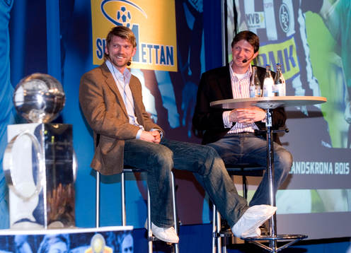 Jesper Blomqvist, Enköping (med skadad fot) och Patrik