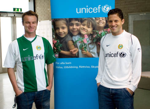 Mikkel Jensen och Paulinho Guará i Hammarbys nya