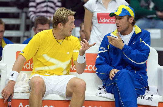 Jonas Björkman och Mats Wilander