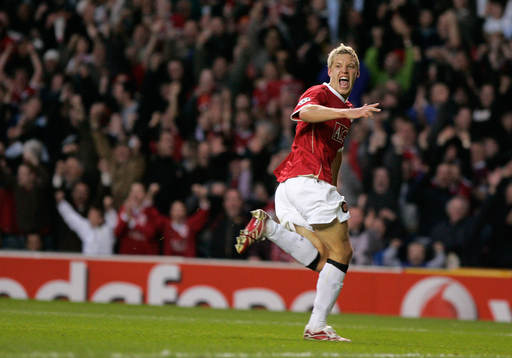 Alan Smith, Manchester United, jubel, glädje