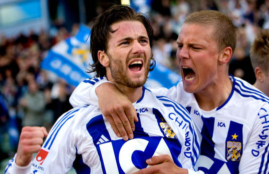Jonathan Berg, målskytt, Pontus Wernbloom, IFK Göteborg,