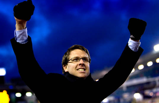 Rikard Norling, tränare, AIK, jubel