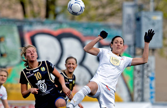 Louise Fors, Hammarby och Therese Sjögran, Malmö