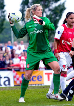  Emma Byrne, Målvakt, Arsenal, utkast. 