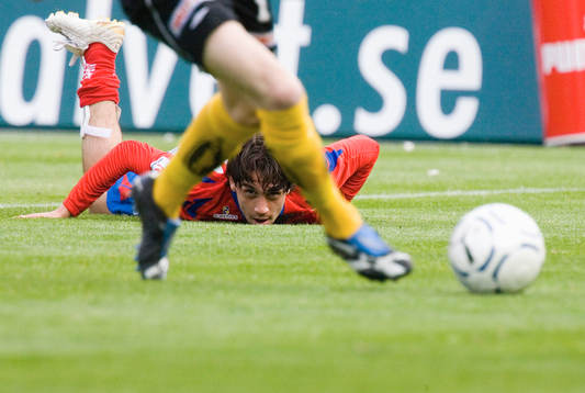  Tungt fall för HIF, Babis Stefanidis.