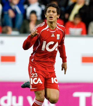  Andres Vasquez, Göteborg, jubel efter 0-4.      