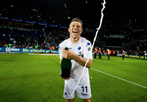 Marcus Allbäck, Köpenhamn, är dansk mästare med FCK.