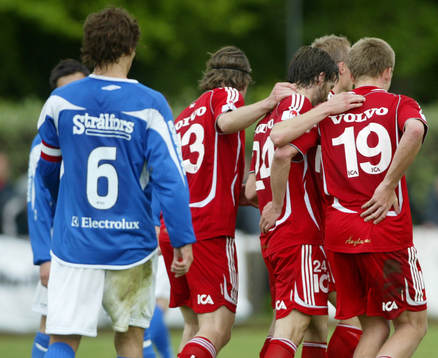  Gustaf Svensson, Pontus Wernblom och Jonathan Berg, Göteborg, jubel