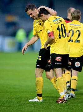  Jens Nordström, Bunkeflo och Erol Bekir, jubel.
