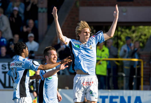 Rene Makondele, Peter Österberg och Johan Oremo, Gefle