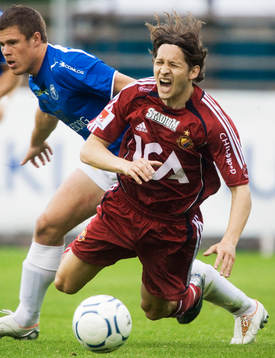 Andrej Komac och Dennis Melander
