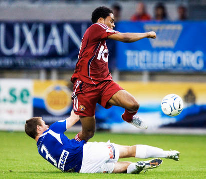 Patrick Amoah och Dennis Melander