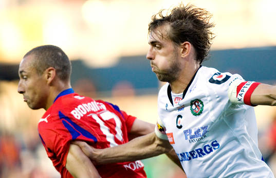  Henrik Larsson och Joel Riddez.