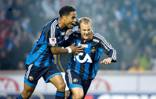 Patrick Amoah och Daniel Sjölund, Djurgården jubel